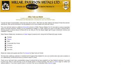 Desktop Screenshot of milpatmetals.co.nz